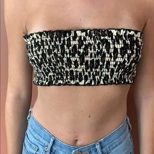 Style Rack Stretchy Leopard Print Bandeau Top